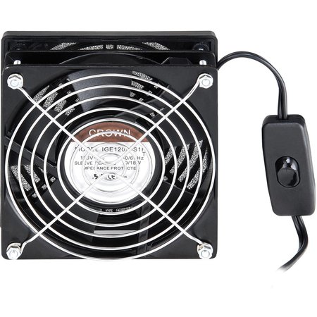 GLOBAL INDUSTRIAL AC Fan Kit, For Computer Security Cabinet & Audio-Visual Cart 249189